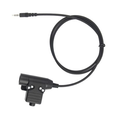 Angoily Ptt Adapter Cable for Radio Ptt Button Clip Compatible with Military Standard Headsets Use Talk System