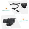 Angoily Ptt Adapter Cable for Radio Ptt Button Clip Compatible with Military Standard Headsets Use Talk System view 3