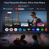 4K Ultra HD Google TV Projector for Daylight Viewing, 2200 ANSI 2025 Upgrade Daytime Smart Home Theater Projector with HDR, Dolby 230W Speakers NFC HDMI ARC WiFi6 Bluetooth5.4 for Indoor Movie Gaming view 3