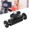 1/4 Inch Screw Clamp with Double Ballhead, 360 Degree Rotation, Aluminum Alloy Material for Camera Monitor Mounting, Non Slip Rubber Pad, High Compatibility view 2