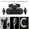 1/4 Inch Screw Clamp with Double Ballhead, 360 Degree Rotation, Aluminum Alloy Material for Camera Monitor Mounting, Non Slip Rubber Pad, High Compatibility view 4