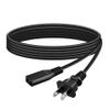 K-MAINS 2-Prong AC in Power Cord Cable Plug Compatible with Craig CD6951 CD6951-SL CD Boombox AM/FM Stereo Radio Cassette Recorder Player CD6925 CD6925BT-BK CD6925BT-SL Portable CD Boom Box Bluetooth view 1