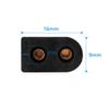 K-MAINS 2-Prong AC in Power Cord Cable Plug Compatible with Craig CD6951 CD6951-SL CD Boombox AM/FM Stereo Radio Cassette Recorder Player CD6925 CD6925BT-BK CD6925BT-SL Portable CD Boom Box Bluetooth view 3