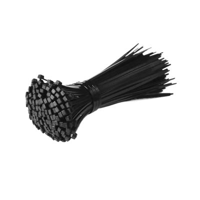 AHGDDA Self-locking Plastic Nylon Tie 100 PCS Black 5X300cable Tie Fastening Ring3X200 Cable Tie Zip Wraps Strap Nylon Cable Set(3x100mm)
