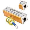 Ethernet Network Surge Protector Multilevel Thunder Lighting Arrester Fast Response Suitable for Video Signals Metal view 4