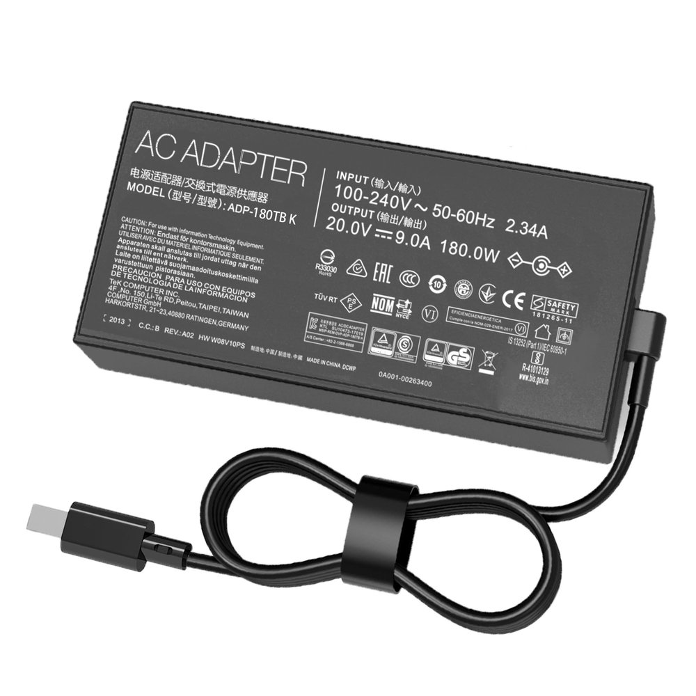 180W AC Charger for Asus ROG Zephyrus G14 (2024) GA403 GA403U GA403UI GA403UV GA403UU GA403UI-XS96 GA403UI-G14.R94070 GA403UV-G14.R94060 ADP-180TB K Laptop Power Supply Adapter