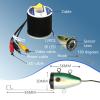 7" Fish Finder Underwater Fishing Camera Ice Fishing Camera Underwater W/12pcs Infrared Lights Ice Fishing Fish Finder for Ice/Sea/River/Boat Fishing with Depth and Temperature Display(Size:50M) view 3