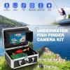 7" Fish Finder Underwater Fishing Camera Ice Fishing Camera Underwater W/12pcs Infrared Lights Ice Fishing Fish Finder for Ice/Sea/River/Boat Fishing with Depth and Temperature Display(Size:50M) view 4