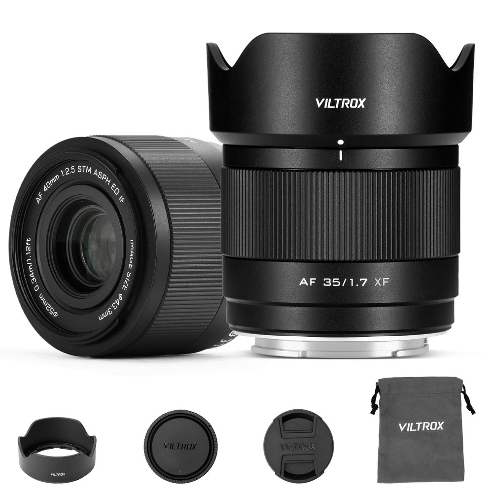 VILTROX 35mm F1.7 XF Lens AF F/1.7 X-Mount Shot for Fuji Beginner's Lens Auto Fcous APS-C Large Aperture Prime Lenses for Fujifilm X-T1 X-T10 X-T2 X-T20 X-T3 X-T4 X-T100 X-T200 X-T30 X-PRO02 XS10 XS20