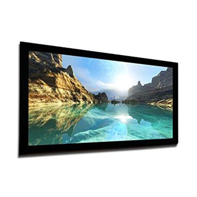 JKSVTF Projector Screen, Portable Desktop Projector Screen, High Definition Manual Pull Up Projection Screen with Self Standing Installation, for Indoor Outdoor,40Inches
