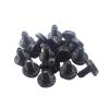 CLOTHBAG PCI Slot 5PCS Black PCI Bracket Vented Slot Covers Hard Steel Filter Blanking Plate with Screws for Computer view 3