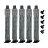 CLOTHBAG PCI Slot 5PCS Black PCI Bracket Vented Slot Covers Hard Steel Filter Blanking Plate with Screws for Computer view 4