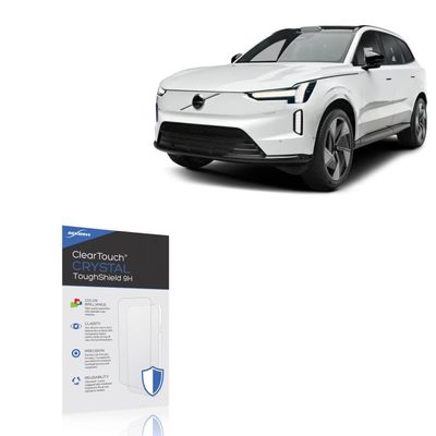 BoxWave Screen Protector Compatible with Volvo 2025 EX90 Driver Display (9 in) - ClearTouch Crystal ToughShield 9H (2-Pack), Clear 9H Tough Flexible Film Screen Protector