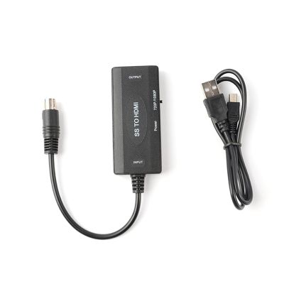 HDMI Video Adapter for Sega Saturn, Video Cable HDMI Converter Cord, Supports Screen 16:9/4:3, Resolution 1080P/720P