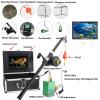 7" Fish Finder Underwater Fishing Camera Ice Fishing Camera Underwater for Dark Recorder 1080P Portable Ice Fishing Fish Finder for Ice, River and Boat(Size:25) view 2