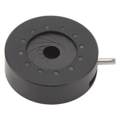 Manual Adjustable Aluminum Aperture Diaphragm, 0.5 15mm Iris Lens, 12 Blades for Camera Microscopy, Optical Adjustable Lens, Easy Installation, Sturdy and Stable