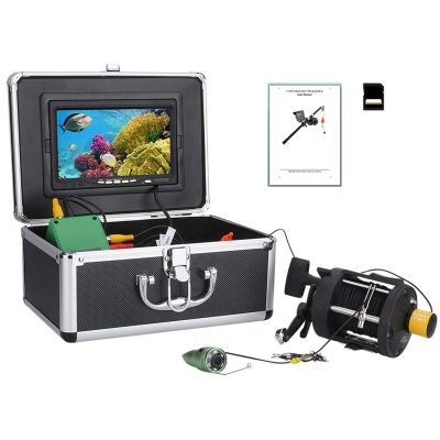Kngiybo 7" DVR Fish Finder Underwater Fishing Camera Ice Fishing Camera Underwater Recorder 1080P Ice Fishing Fish Finder for Ice/Sea/River/Boat Fishing(Size:15)