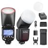 Godox V1F Camera Flash with Diffuser for Fujifilm, Godox V1-F U HSS TTL Round Head Speedlight with Accessories Kit for Portrait, Event, Travel, Wedding Photography view 1