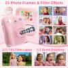 MINIBEAR Kids Camera Instant Print Camera for Kids Digital Camera Toddler Toys Christmas Birthday Gifts for 3 4 5 6 7 8 9 10 Year Old Girls Boys, Pink view 4