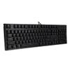 FUZHUI M 8 104 Key Mechanical Keyboard, Wired Computer Keyboard with Retro Rainbow Backlight, Ergonomic Design for Gaming and Office, ABS Material, Non Slip Pad and Wrapped Support Fr view 3