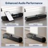 FULMINARE Bluetooth Speaker with 26W HD Sound, Portable Speaker Up to 30H Playtime, AUX&TF-Card&USB Input, LED Lights, Speakers Bluetooth 5.3 Wireless for Home/Party/Outdoor, (Black) view 4