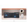 Large Mouse Pads, Coral Gray Stripes Gaming Mat Non Slip Desk Pad for Office or Gamer, 16" x 36" view 2