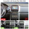 10.1 Inch IPS Touchscreen Android 13 Car Stereo for Honda Pilot 2006-2008 with Wireless CarPlay & Android Auto 4+64GB Car Radio, Support GPS, WiFi 6, Bluetooth,5.4, FM, Backup Camera, SWC, Dual USB view 2