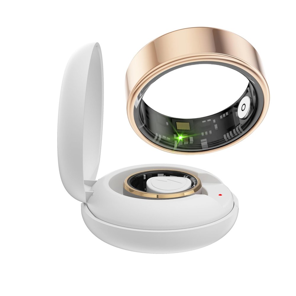 Buoikik Smart Ring for Men, Smart Ring Fitness Tracker, Smart Rings for Women, Accurate Monitoring Heart Rate, Blood Oxygen, Sleep and Steps Health Tracking, No APP Subscription (8)