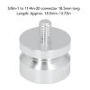 AD E01 Prism Pole Mount Attachment to 11/4in20 Connector 18.5mm Long Aluminum Compact Portable for RTK Tripod Total Station Base view 2