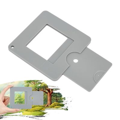 DELORIGIN 2pcs View Finder with Sliding Mechanism Color Isolation View Finder Gray Scale Value Finder View Catcher Composition Tool for Artists Painting Drawing Photography Sketching