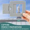 DELORIGIN 2pcs View Finder with Sliding Mechanism Color Isolation View Finder Gray Scale Value Finder View Catcher Composition Tool for Artists Painting Drawing Photography Sketching view 2