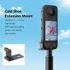 Cold Shoe for X3 Camera Cold Shoe Extension Mount Aluminium Alloy Action Camera Cold Shoe Bracket Extender Accessories for X4 X3 X2 view 2