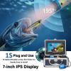 Homesally Under Water Cameras for Fishing, Fish Camera Underwater for Fishing 10000mah Fish Camera with 7 Inch LCD Monitor, Waterproof Camera, 195 Wide View, Live Scope Fish Finder for Ice Fishing view 3