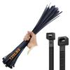 HS 18 Inch Zip Ties Black Heavy Duty 120 Pounds Wide Straps (50 Pack) Nylon PA66 UV Resistant,Self-Locking Large Long Electrical Plastic Cable Wire Zipties for Outdoor Use,Multi Purpose view 1