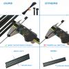 HS 18 Inch Zip Ties Black Heavy Duty 120 Pounds Wide Straps (50 Pack) Nylon PA66 UV Resistant,Self-Locking Large Long Electrical Plastic Cable Wire Zipties for Outdoor Use,Multi Purpose view 2