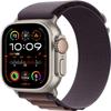 Apple Watch Ultra 2 [GPS + Cellular, 49mm] Titanium Case with Indigo Alpine Loop, M (Renewed Premium) view 1