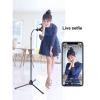 QICBYING Floor Stand, Tripod Stand, 360 Rotating Height Adjustable Floor Tablet Tripod Stand for Phone/Tablet Holder 3.5-10.5 Inch(Mobile Phone Holder) view 3