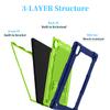 Kebiory for Onn 12.1 inch Tablet Pro 100146663 Case/for Onn 12.1" Tablet Pro 2024 Kids Friendly Case with Shoulder Strap Stand for New Walmart Onn 12.1 inch Tablet Pro 2024 Model Case (Navygreen) view 3