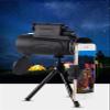 DONGDAWAN Portable Monocular 50x60 telescopes, High-Power High-Definition Low Light, Monocular Telescope Comes with Light System. Adult Telescope for Viewing Traveling Hiking for Adult Bird Watching view 3