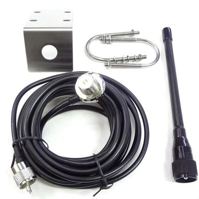 for VHF Marine Antenna 156-163Mhz Rubber Waterproof Mast Aerial with 5M RG-58 Cable for Boat Sailboat Yacht