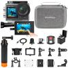 AKASO Brave 4 Pro Action Camera with Waterproof Floating Hand Grip Bundle - 4K30 20MP Ultra Hd EIS 131ft Underwater Camera 5xZoom Touch Screen WiFi Remote Control with Helmet Carry Bag Accessories Kit view 1