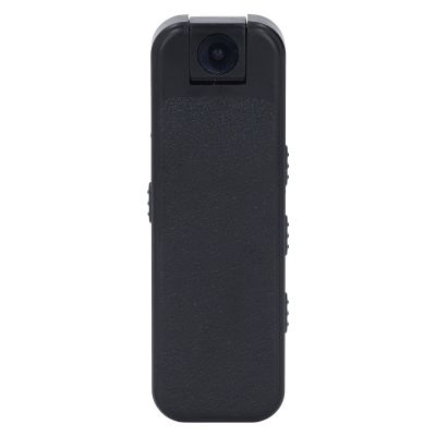 1080P HD 180 Degree Rotating Lens Night Motion Detection Pocket Camcorder with Back Clip, for Outdoor Cycling with ABS Material and Black Color, up to 64GB Storage Support