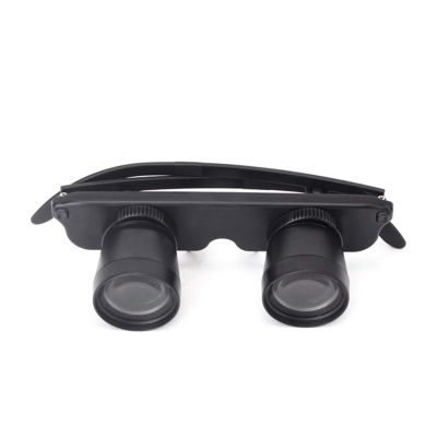 DONGDAWAN Portable Monocular 3x28 Magnifier Glasses Style Outdoor Fishing Optics Binoculars Telescope High Clarity, Black