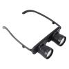 DONGDAWAN Portable Monocular 3x28 Magnifier Glasses Style Outdoor Fishing Optics Binoculars Telescope High Clarity, Black view 2