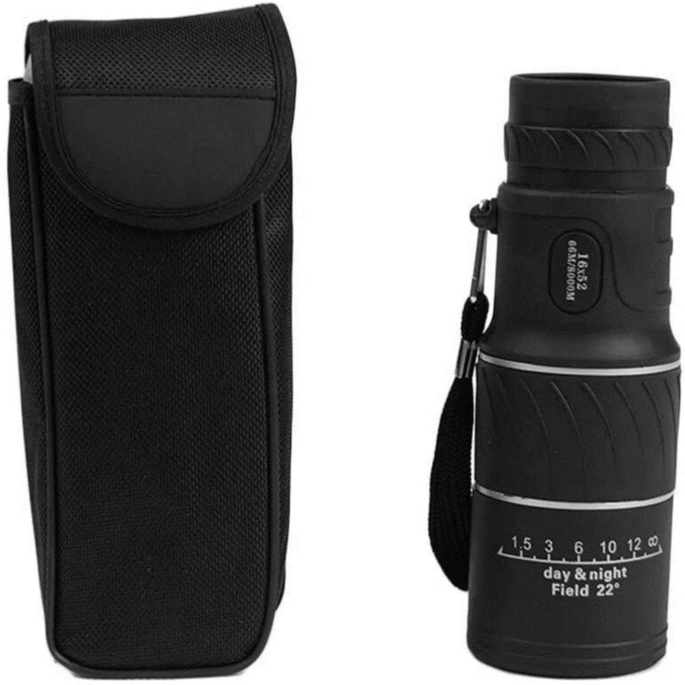 DONGDAWAN High Power Binoculars, Monocular Telescope 16X52 Prism Scope with Compass Phone Clip Tripod for Outdoor Camping for Indoor/Outdoor