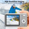 Q12 Digital Camera, 2.4inch 16X Digital Zoom Autofocus CCD Camera for Kids, Portable Pocket Camera with Lanyard, Compact Small Camera for Kids Boys Girls (32GB) view 2