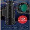 DONGDAWAN Portable Binoculars High Power 50x60 Monocular Telescope, High Monocular Compact with Monocular BAK4 Prism Lens with Smartphone Adapter and Tripod for Bird Watching Travel Sports,for in view 3