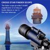 YANYO Portable Monocular Astronomical Telescope 70mm Refractor Telescope Moon Watching for Kids Adults Astronomy Beginners 16X 67X Lens with Finder Scope view 3