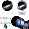 YANYO Portable Monocular Astronomical Telescope 70mm Refractor Telescope Moon Watching for Kids Adults Astronomy Beginners 16X 67X Lens with Finder Scope view 4