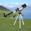 YANYO Portable Monocular Astronomic Telescope,150X Refraction Monocular Travel Observation Range Telescope with Portable Tripod Adjustable Lever for Adults and Children view 2